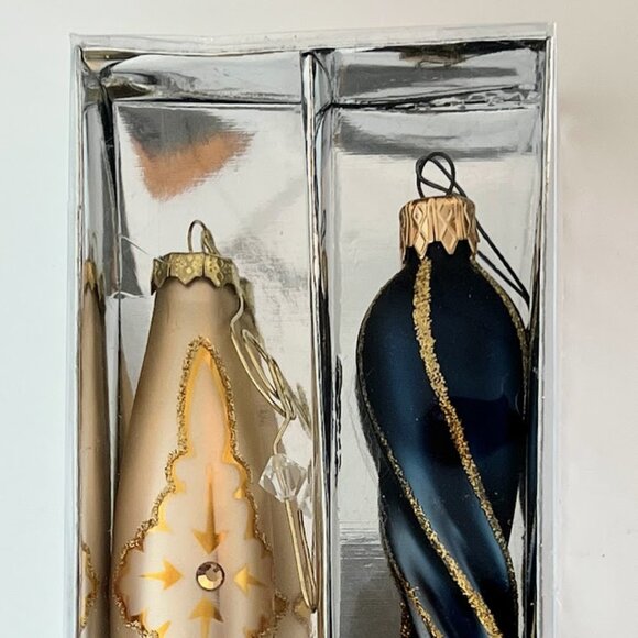 Vintage Glass Ornaments, Pack of 2 - Picture 1 of 3